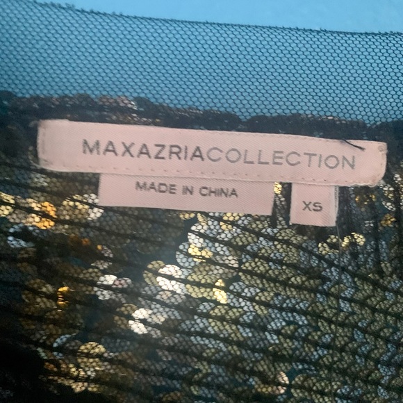 MaxAzria Collection Runway Sequined Tulle Jacket Y2K NWT Gold Black Silver - Picture 4 of 11